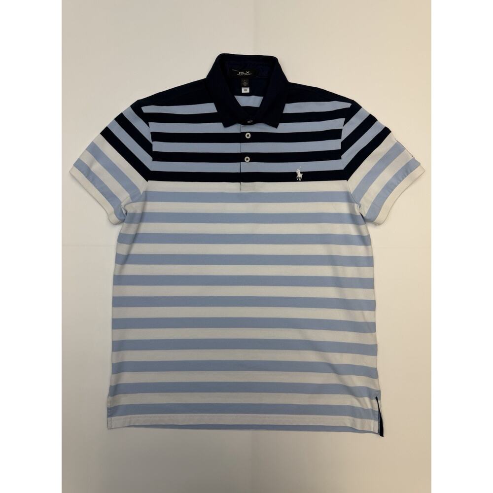 RLX Ralph Lauren Men’s L Tailored Fit TPC Sawgrass Golf Polo Navy Blue
